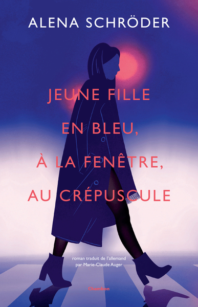 couverture du livre Jeune fille en bleu, à la fenêtre, au crépuscule